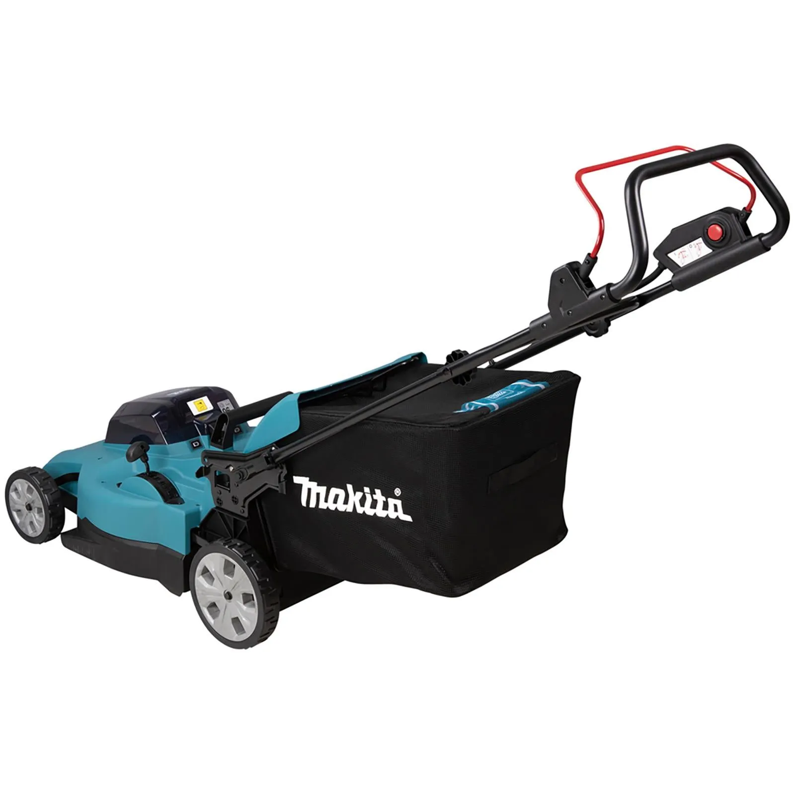 Makita 53cm Lawn Mower Kit Twin 18V LXT Li-ion Cordless Garden Grass Outdoor 2 x 5Ah Battery and Dual Charger DLM538CT2