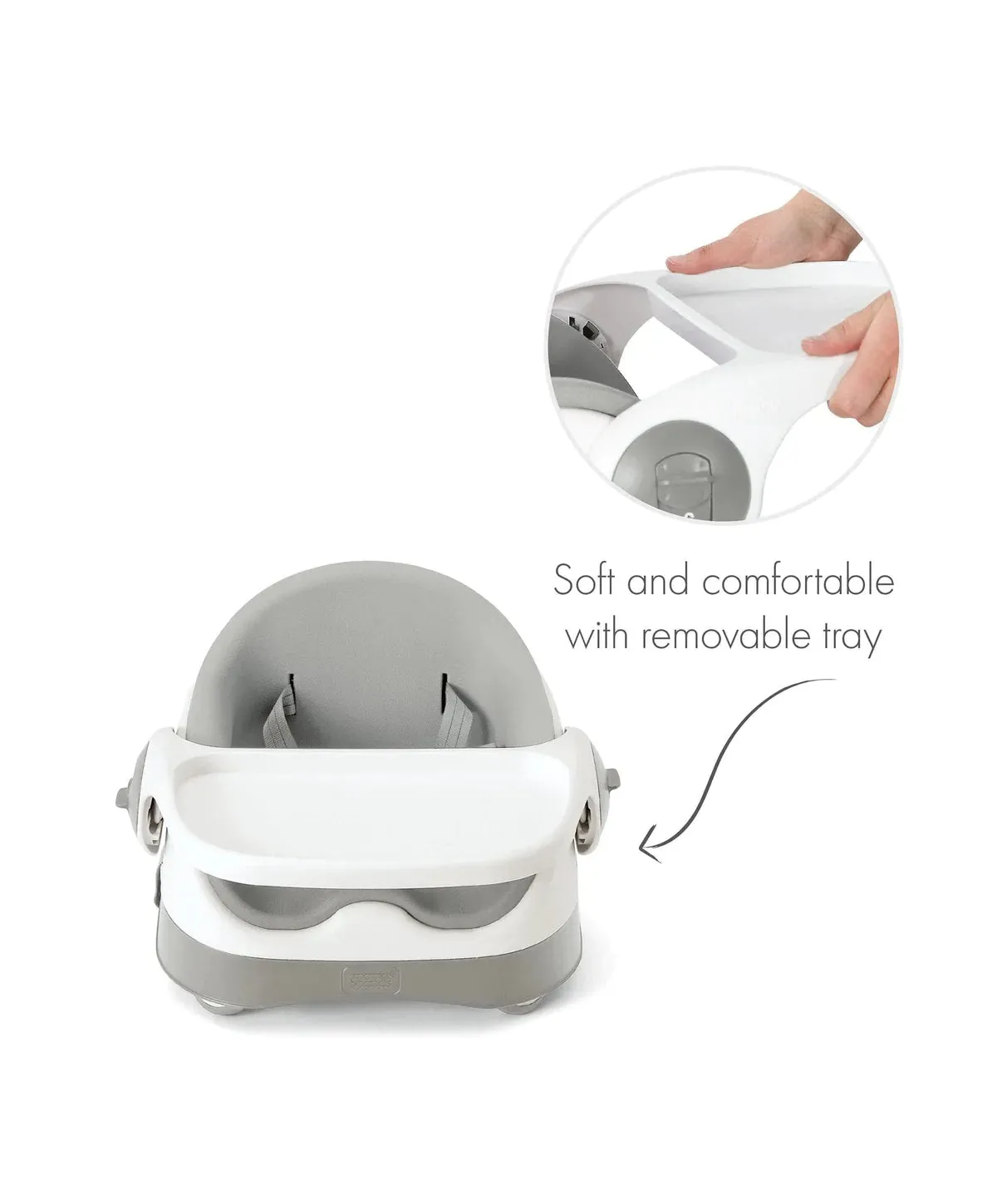 Mamas & Papas Bud 2-in-1 Booster Seat - Pebble Grey