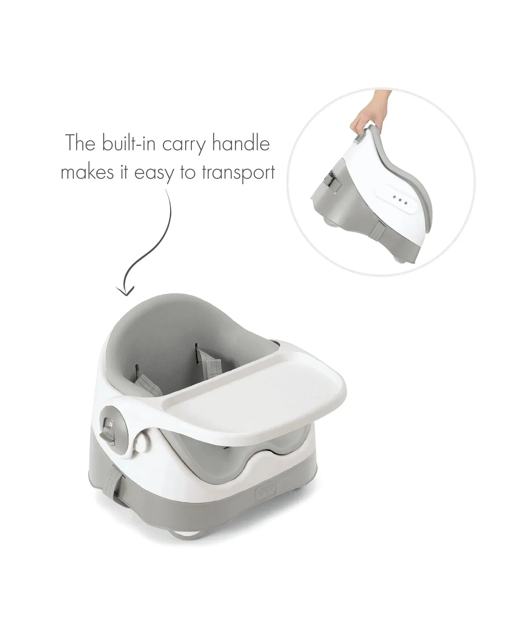 Mamas & Papas Bud 2-in-1 Booster Seat - Pebble Grey