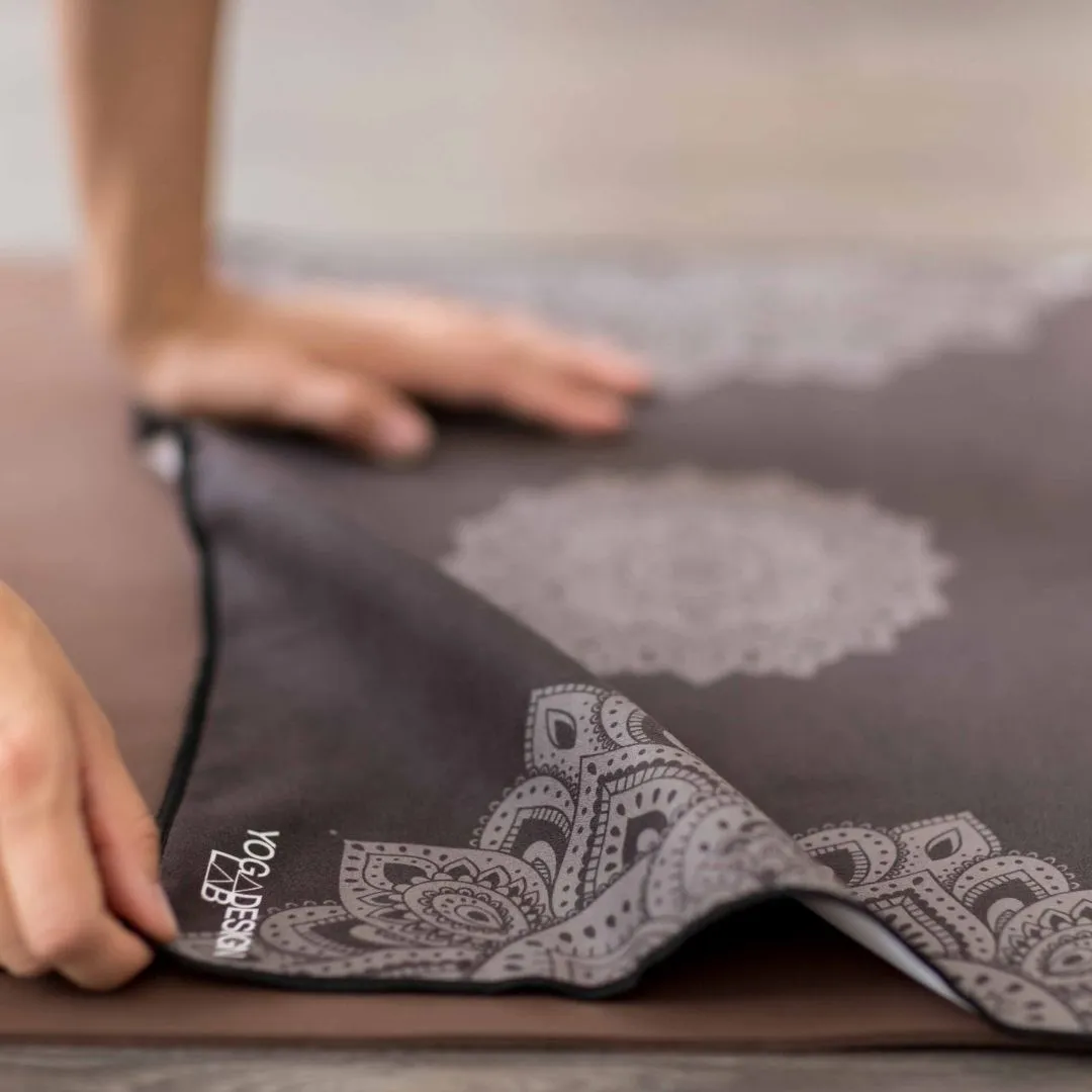 Mandala Black Hand Towel