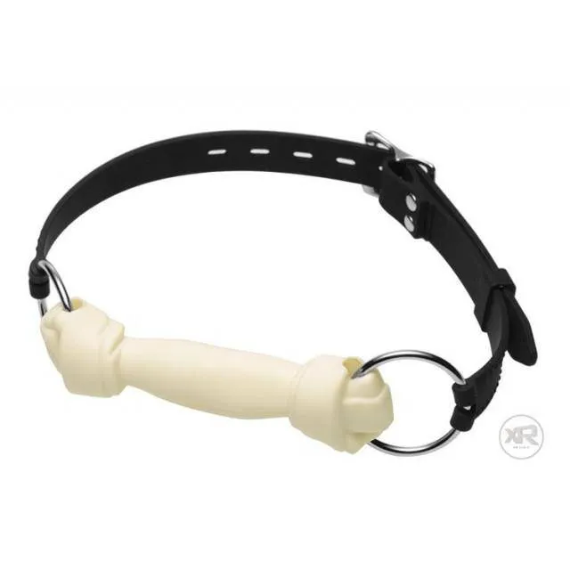 Master Series White Silicone Dog Bone Gag