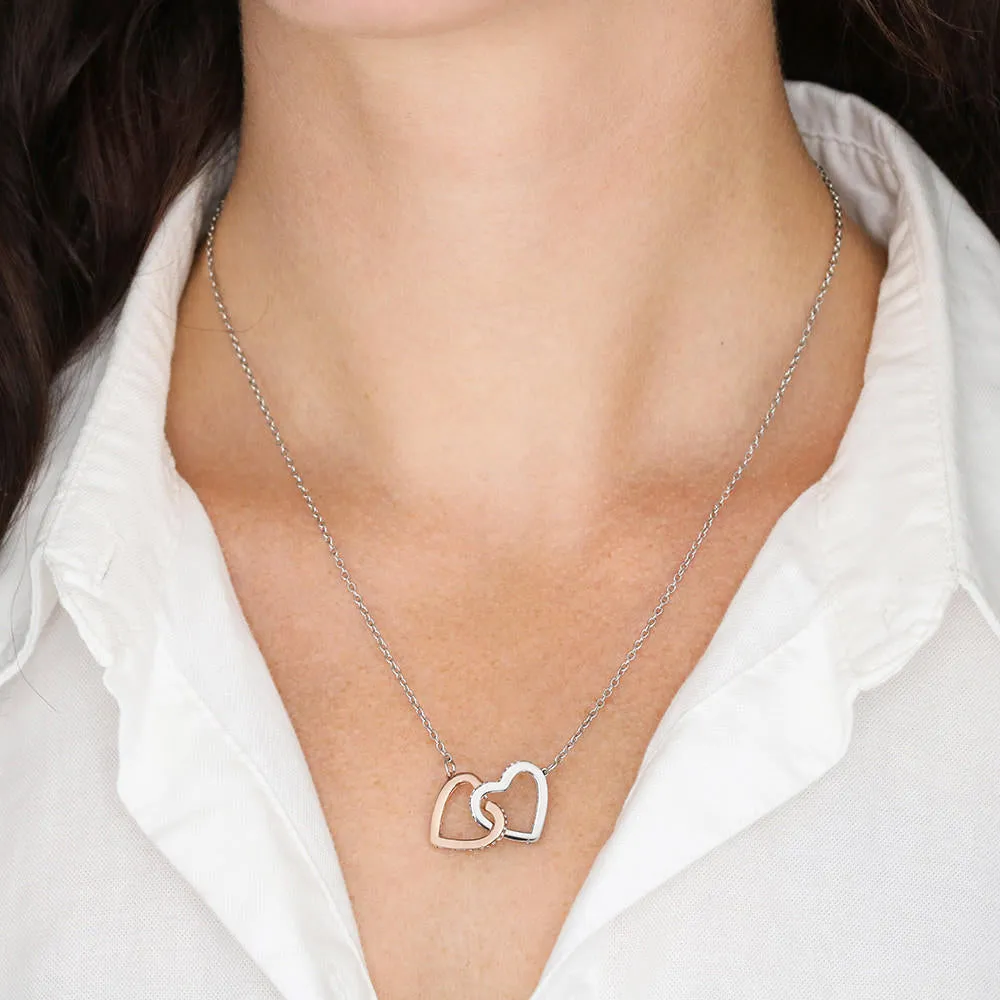 Matron of Honor Interlocking Hearts Necklace
