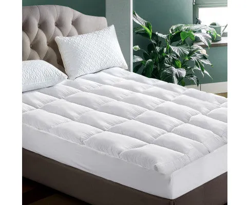Mattress Topper Pillowtop 1000GSM Microfibre Filling Protector
