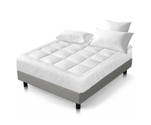 Mattress Topper Pillowtop 1000GSM Microfibre Filling Protector