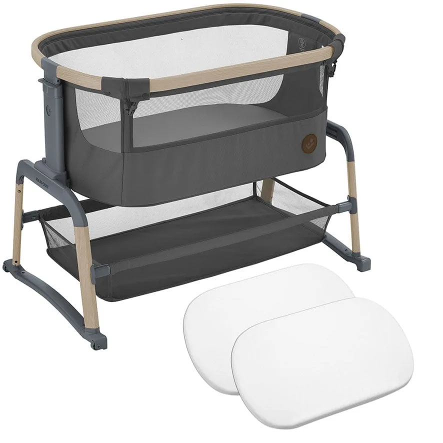 Maxi-Cosi Iora Air Bedside Crib - Beyond Graphite