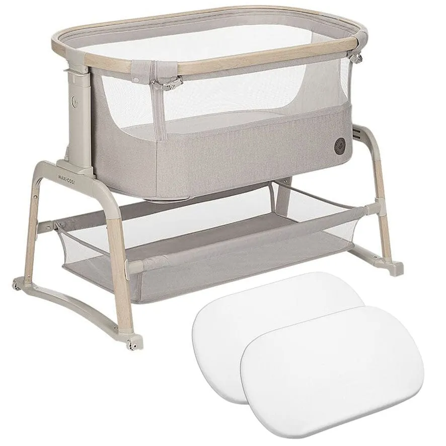 Maxi-Cosi Iora Air Bedside Crib in Classic Beige