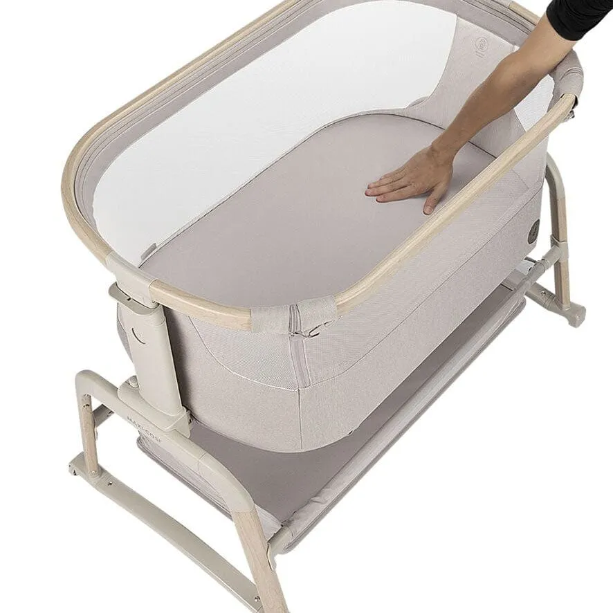 Maxi-Cosi Iora Air Bedside Crib in Classic Beige