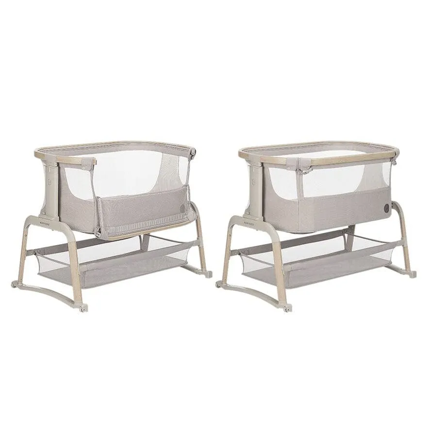 Maxi-Cosi Iora Air Bedside Crib in Classic Beige