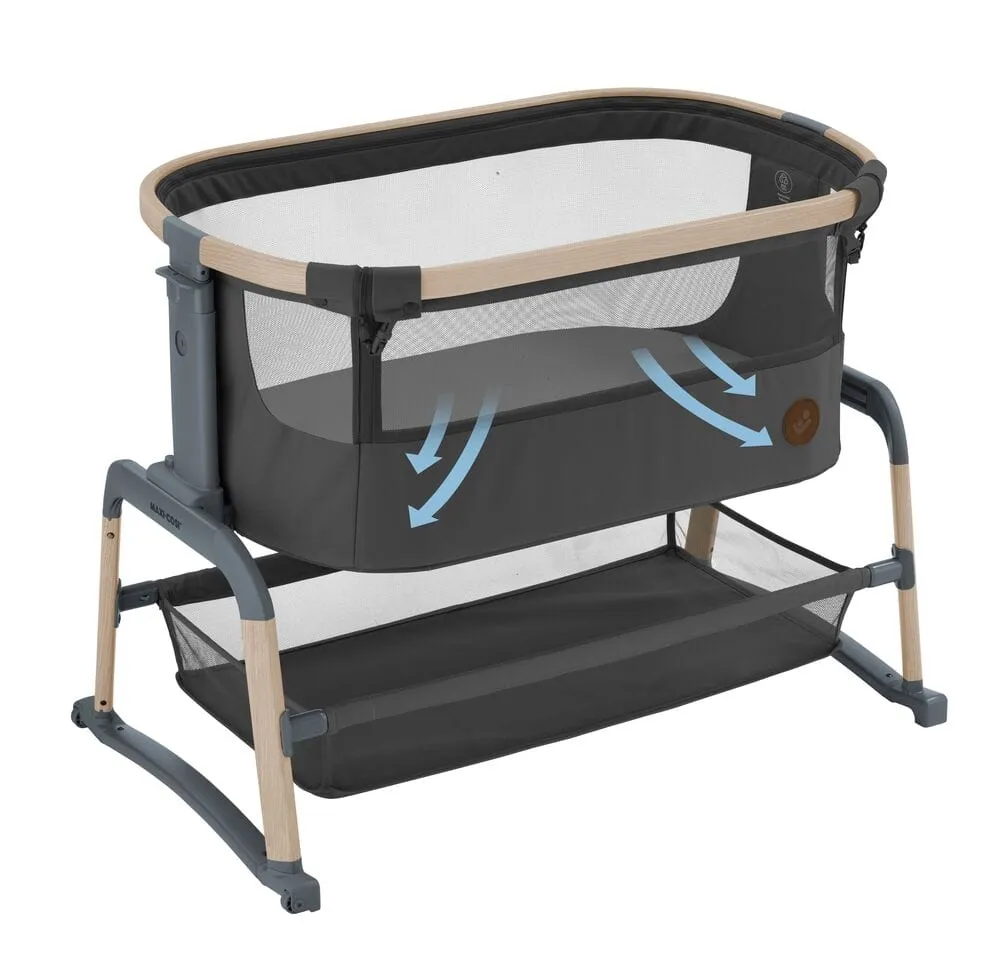 Maxi Cosi Iora Air Co-sleeping Crib - Beyond Graphite