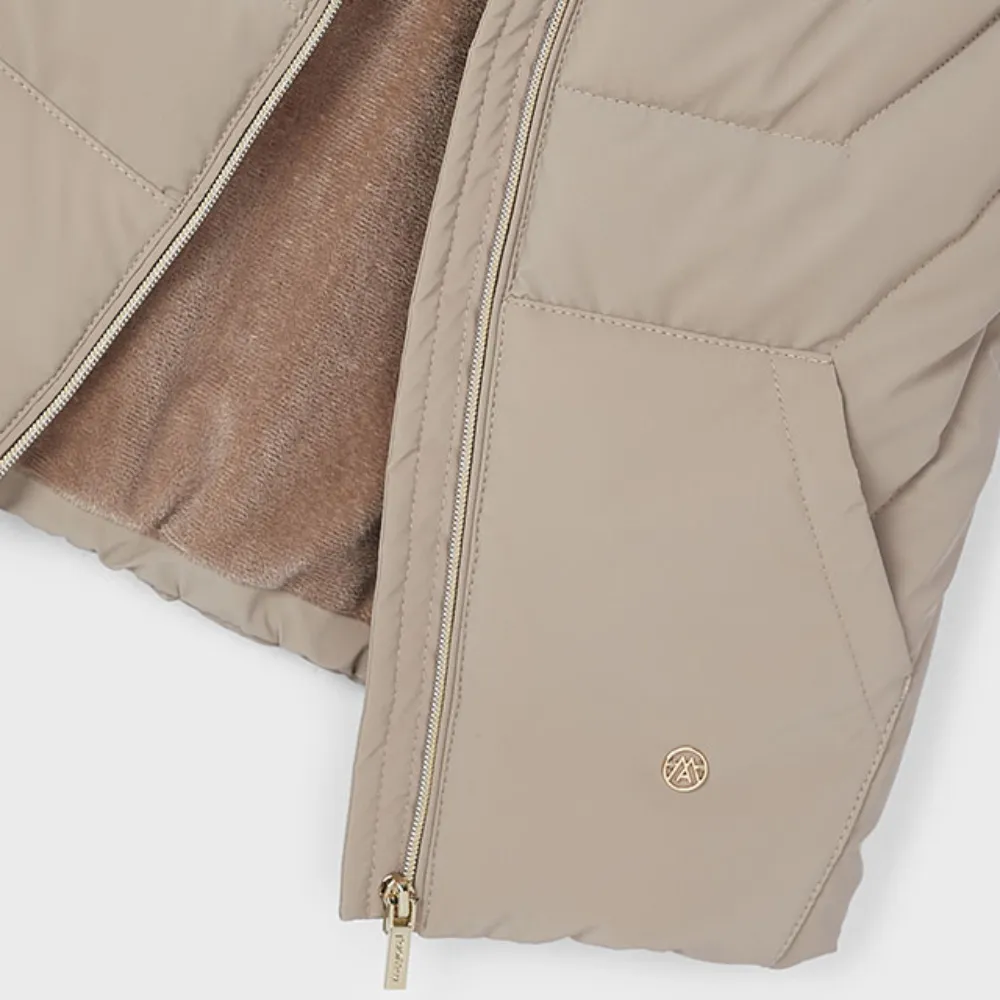 Mayoral Girls Beige Gilet