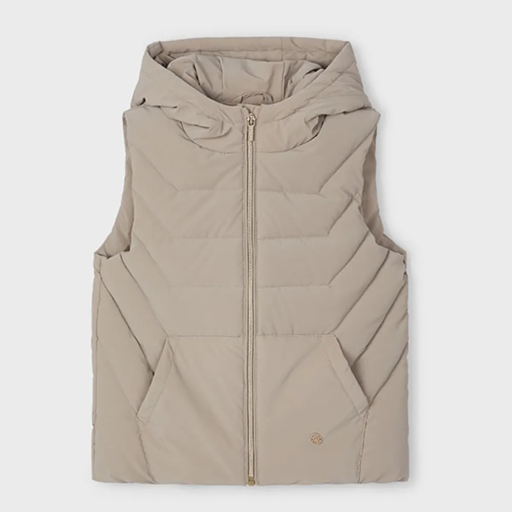 Mayoral Girls Beige Gilet