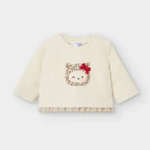 Mayoral Padded Pullover - Cream