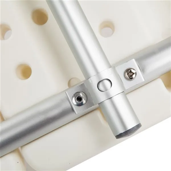 Medical Bathroom Safety Shower Tub Aluminium Alloy Bath Chair Transfer Bench with Wide Seat White