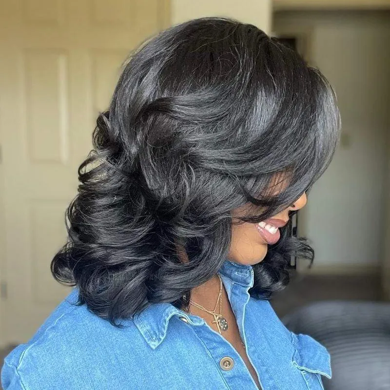 Medium Wavy Curly Wig