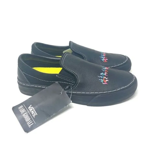 💖MEGA SALE💖NEW VANS Classic Slip On  Black Color Women s Flame SB VN0A3MUCN3H