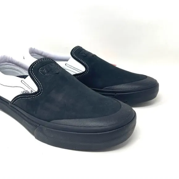 💖MEGA SALE💖VANS Bmx Slip On  Skate Dak Black White    SB Womens VN0A5HEY39M