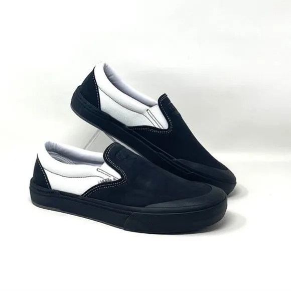 💖MEGA SALE💖VANS Bmx Slip On  Skate Dak Black White    SB Womens VN0A5HEY39M