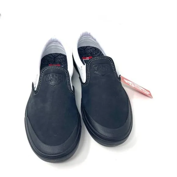 💖MEGA SALE💖VANS Bmx Slip On  Skate Dak Black White    SB Womens VN0A5HEY39M