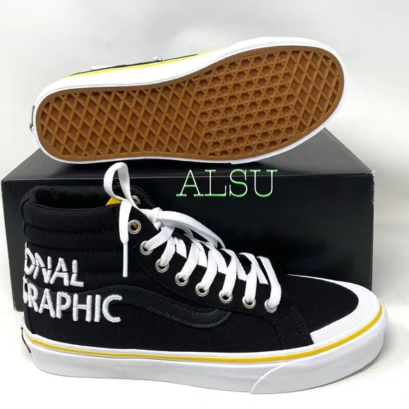💖MEGA SALE💖VANS SK8-HI Reissue Nation Geographic Black Women's 6.5 VN0A3TKPXHP
