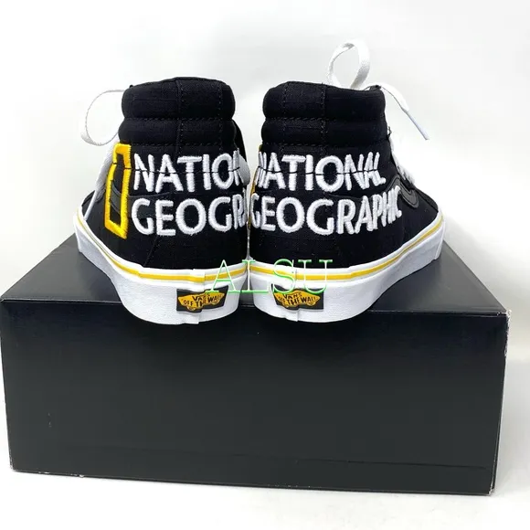 💖MEGA SALE💖VANS SK8-HI Reissue Nation Geographic Black Women's 6.5 VN0A3TKPXHP