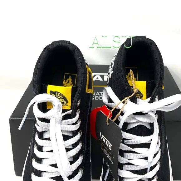 💖MEGA SALE💖VANS SK8-HI Reissue Nation Geographic Black Women's 6.5 VN0A3TKPXHP
