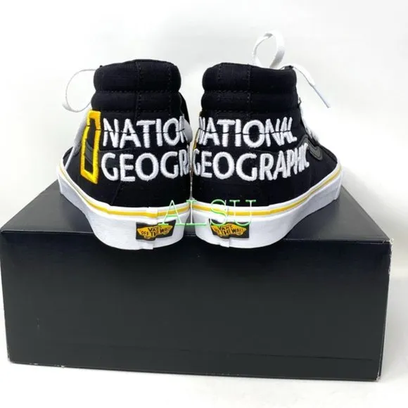 💖MEGA SALE💖VANS SK8-HI Reissue Nation Geographic Black Women's 6.5 VN0A3TKPXHP