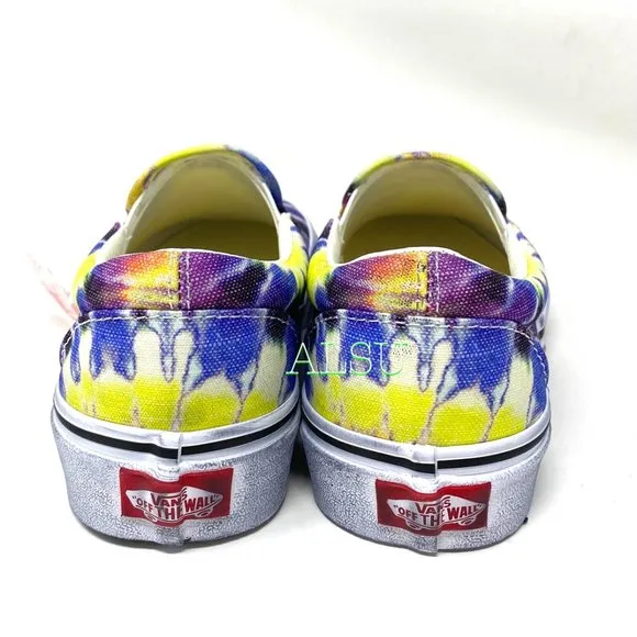 💖MEGA SALE💖VANS Vans Classic Slip On Washed Tie-Dye Canvas Men   VN0A4U3819X
