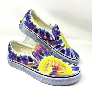 💖MEGA SALE💖VANS Vans Classic Slip On Washed Tie-Dye Canvas Men   VN0A4U3819X