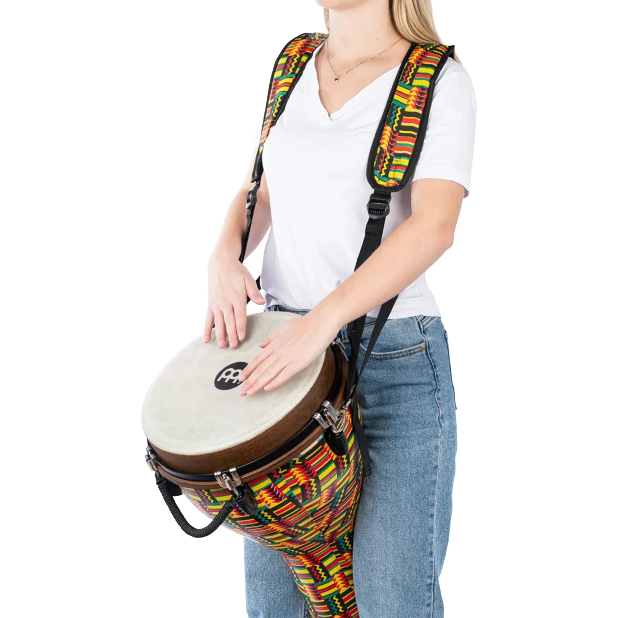 MEINL Percussion MDJS1SI Professional Djembe Strap, Simbra