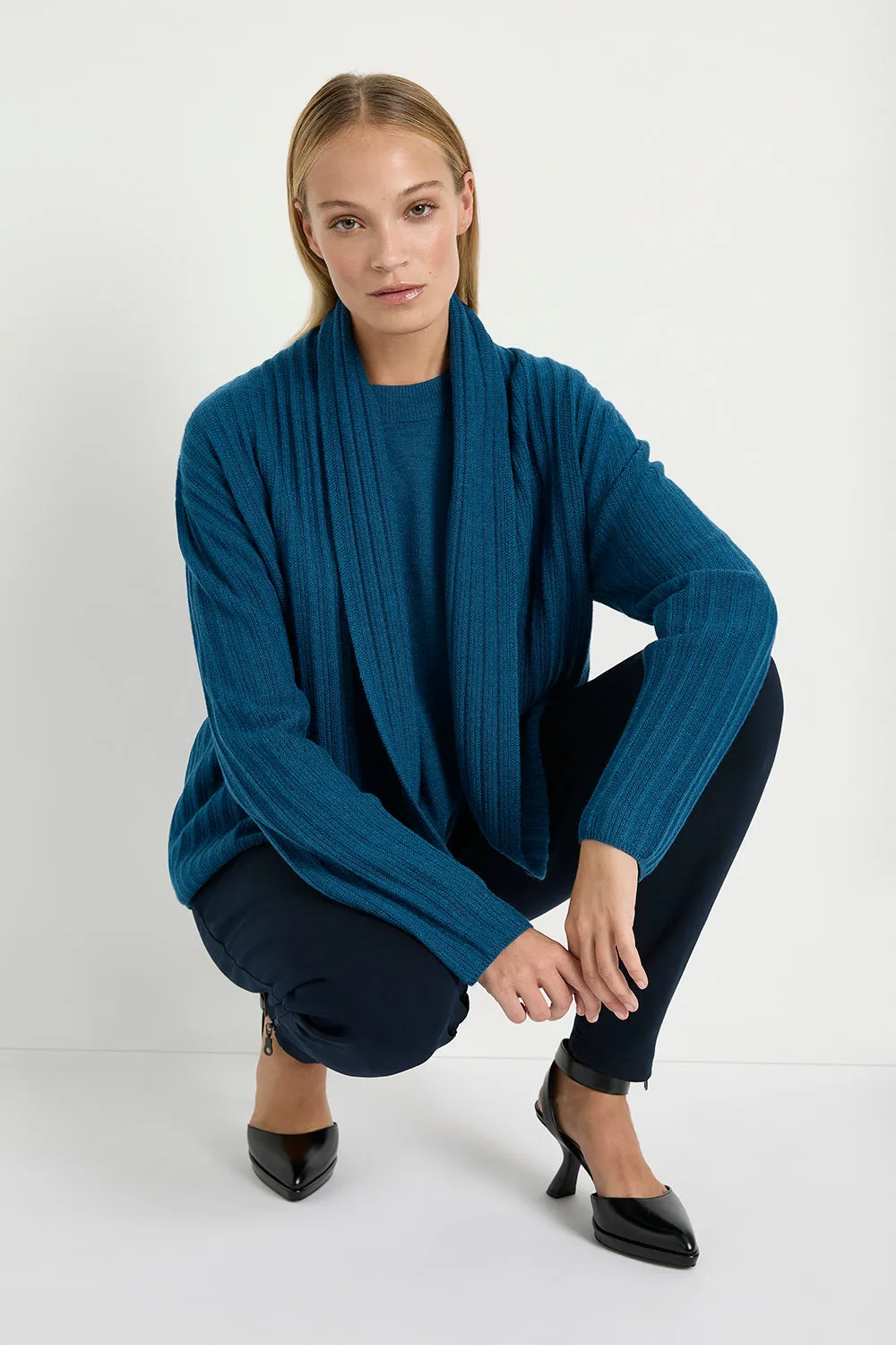 Mela Purdie Shrug Jacket in Beluga Marl F132 9289