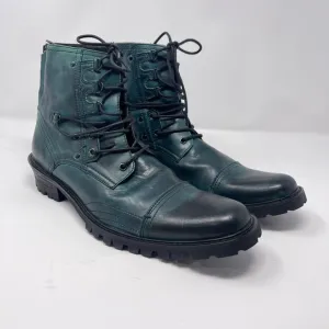 Men Leather Boots 13 Cowboy Chukka Punk Goth Motorcycle Chunky Y2K