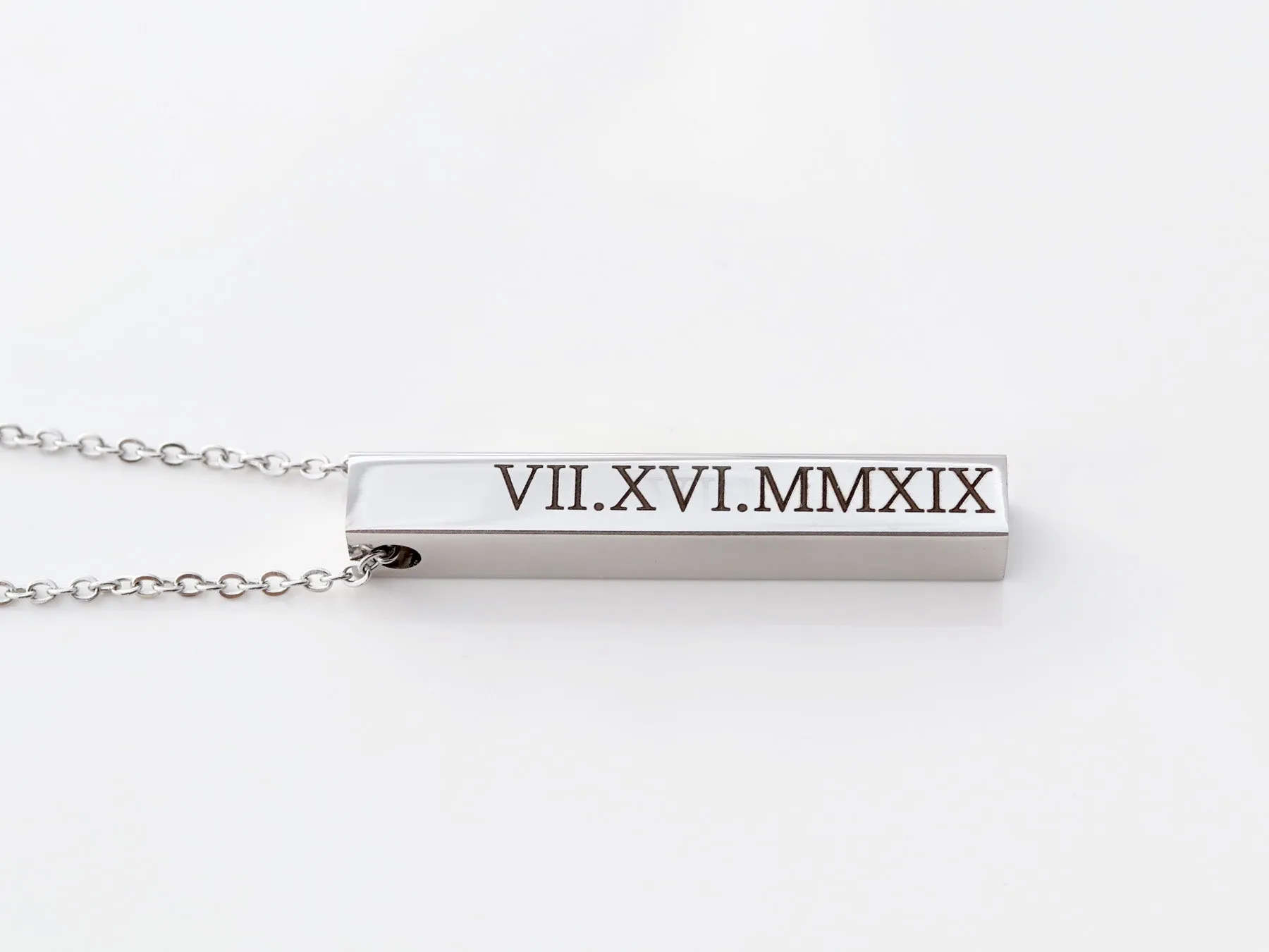 Men's 4 Sided Bar Necklace