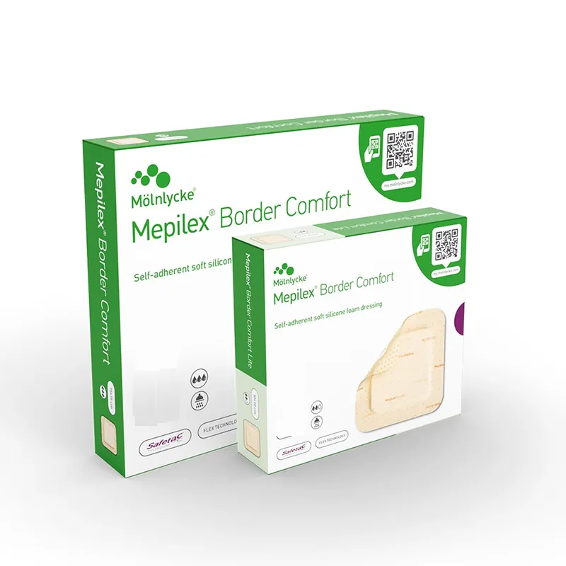Mepilex Foam Dressing Silicone Including Adhesive Border | 5 x 12.5cm | Pack of 10