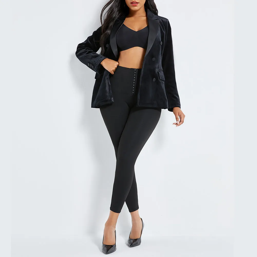 Mid-Waist Leggings | 3 Hook Closure