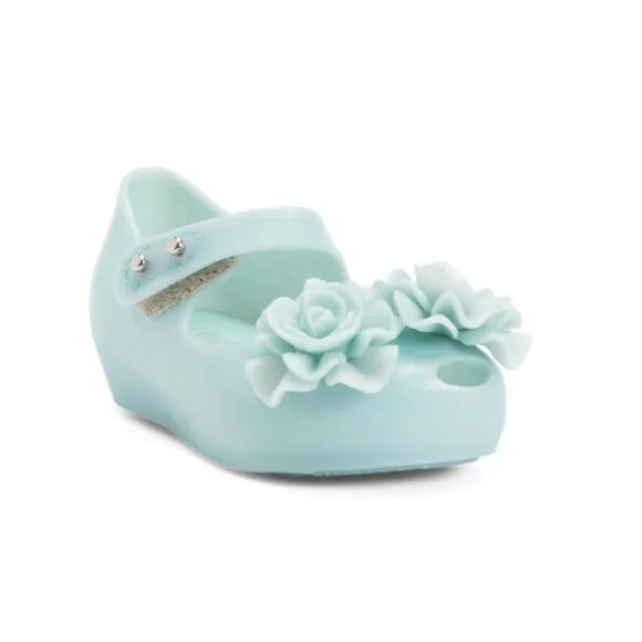 MINI MELISSA Green Made In Brazil Ultragirl Garden Flats (Toddler Little Kid)
