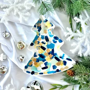 Mini Midnight Blue Christmas Tray