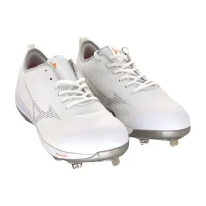 Mizuno Mens Dominant 4 Baseball Shoe, White, Size 13