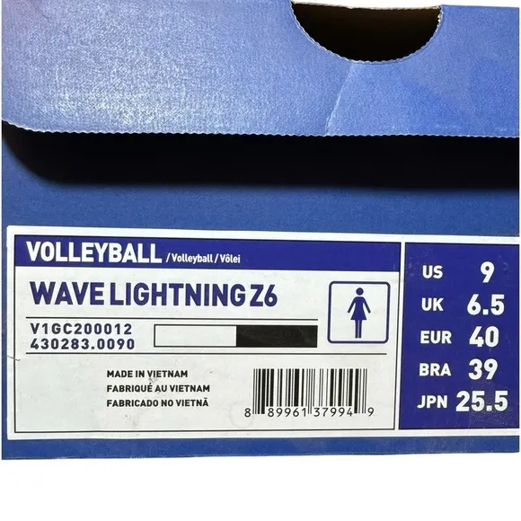 Mizuno Wave Lightning Z6 Volleyball Shoes 9