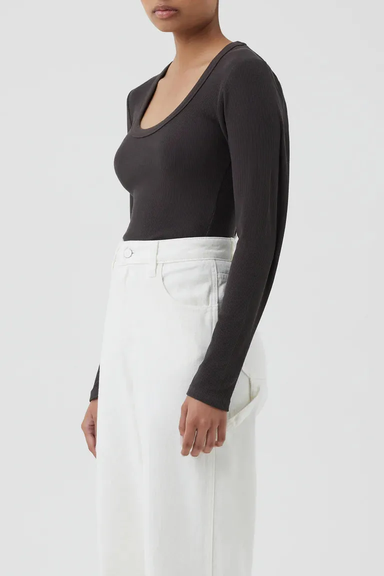 MONROE ORGANIC LS SCOOP TEE
