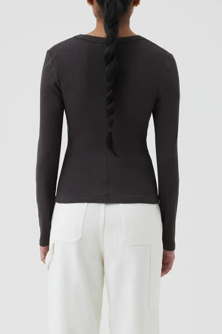 MONROE ORGANIC LS SCOOP TEE