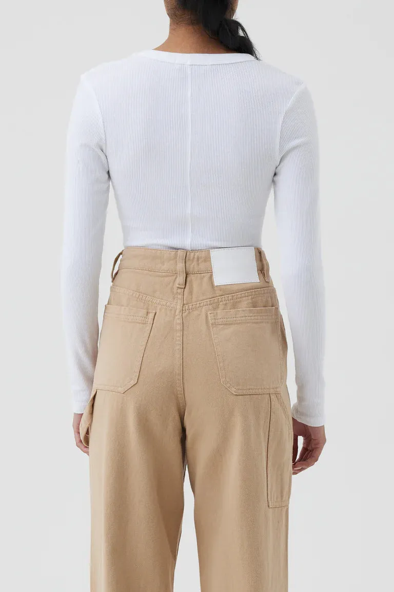 MONROE ORGANIC LS SCOOP TEE