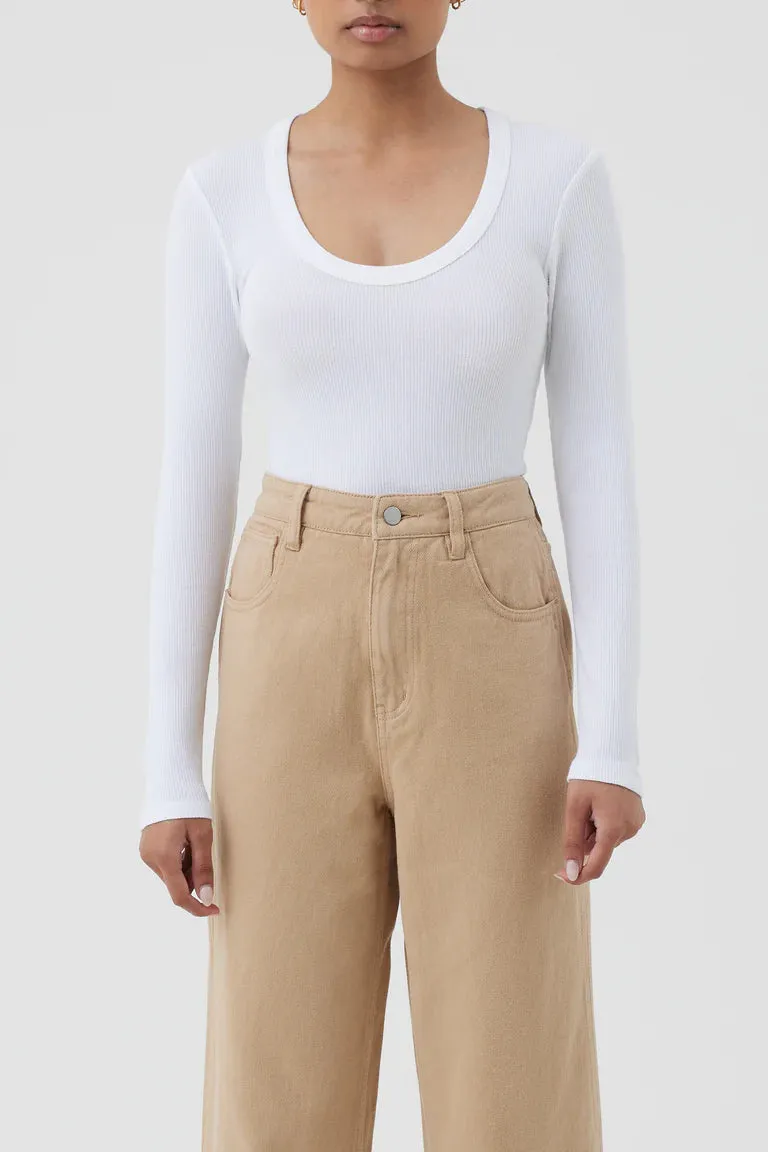 MONROE ORGANIC LS SCOOP TEE