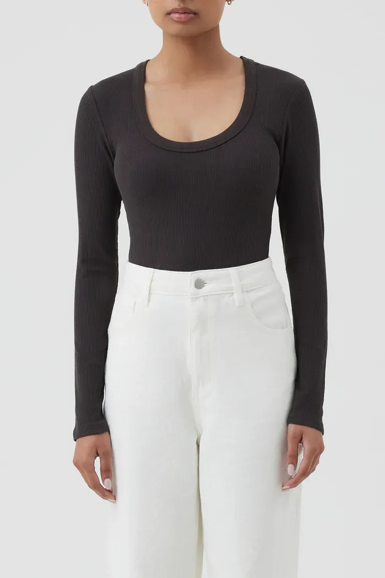 MONROE ORGANIC LS SCOOP TEE