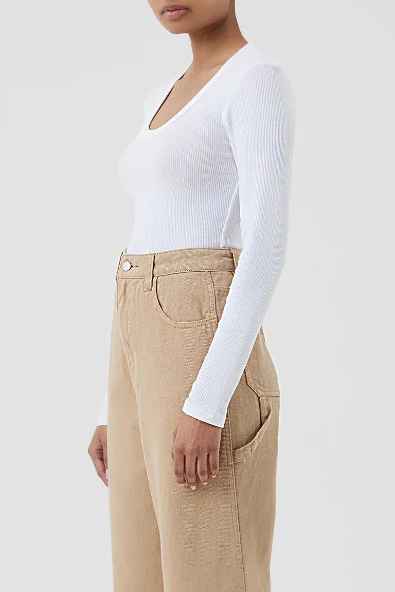 MONROE ORGANIC LS SCOOP TEE