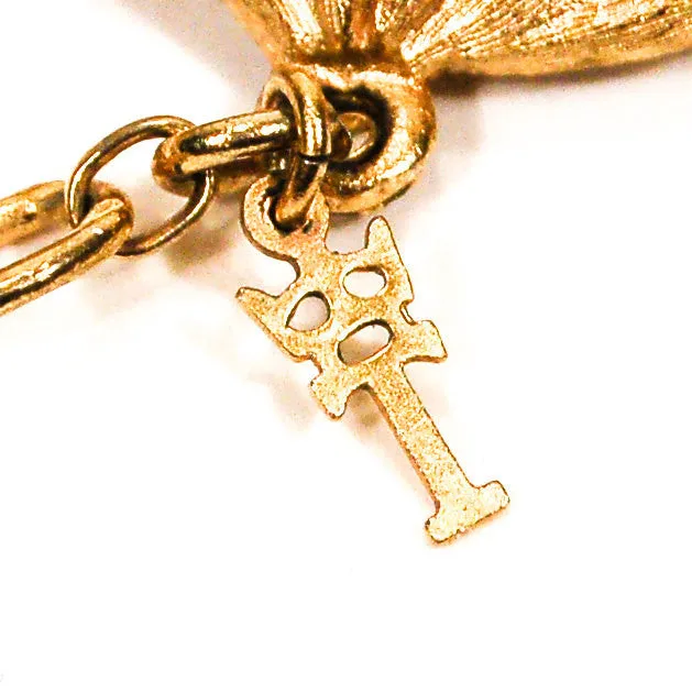 Multi Strand Pearl and Gold Chain Necklace by Crown Trifari