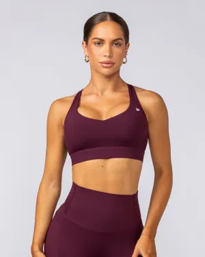 Muscle Nation | Elite Support Bra - Sangria