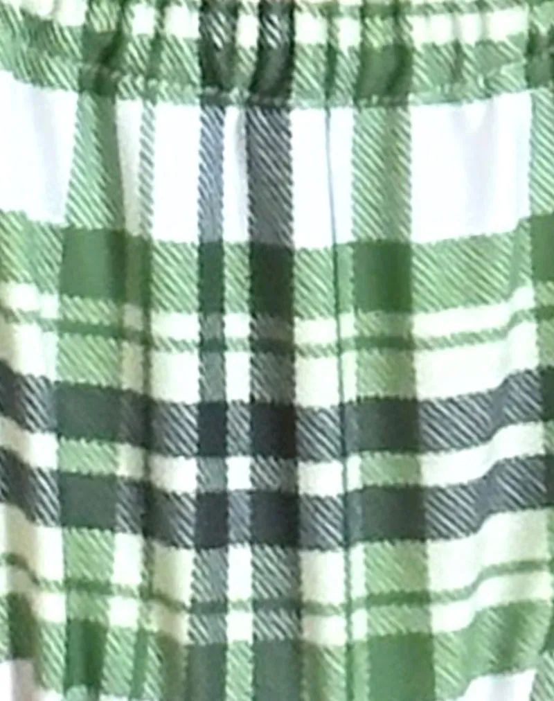 Nakeela Bikini Bottom in Green Tartan