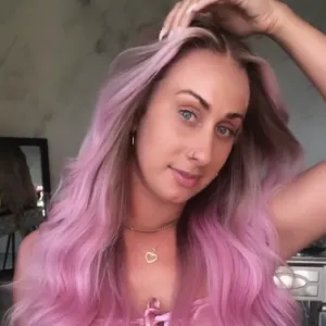 Natural Pink Heat Resistant Fiber Hair for Women