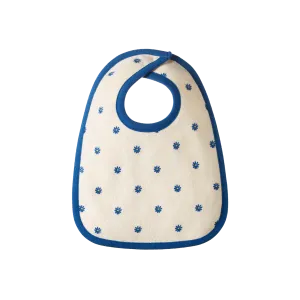 NATURE BABY REVERSIBLE BIB DAISY DAZE BLUE PRINT