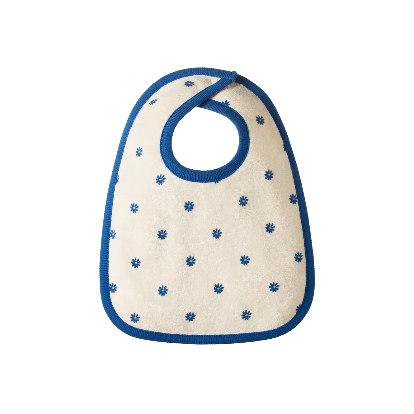 NATURE BABY REVERSIBLE BIB DAISY DAZE BLUE PRINT